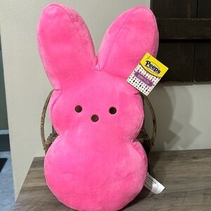 NWT PEEPS ANIMAL ADVENTURE 16 INCH PINK PLUSH BUNNY PEEP